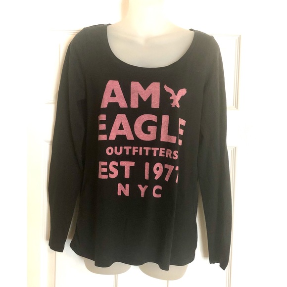 American Eagle 🦅 Long Sleeve Graphic T-shirt - Picture 1 of 7